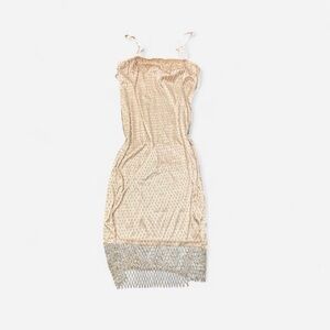 Elegant Cream Lace Dress